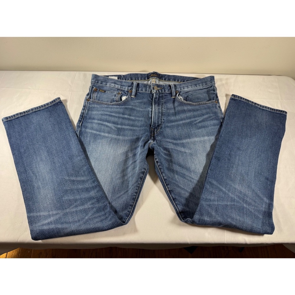 Polo Ralph Lauren Sullivan Slim Jeans Medium Wash Denim Mens 35x32